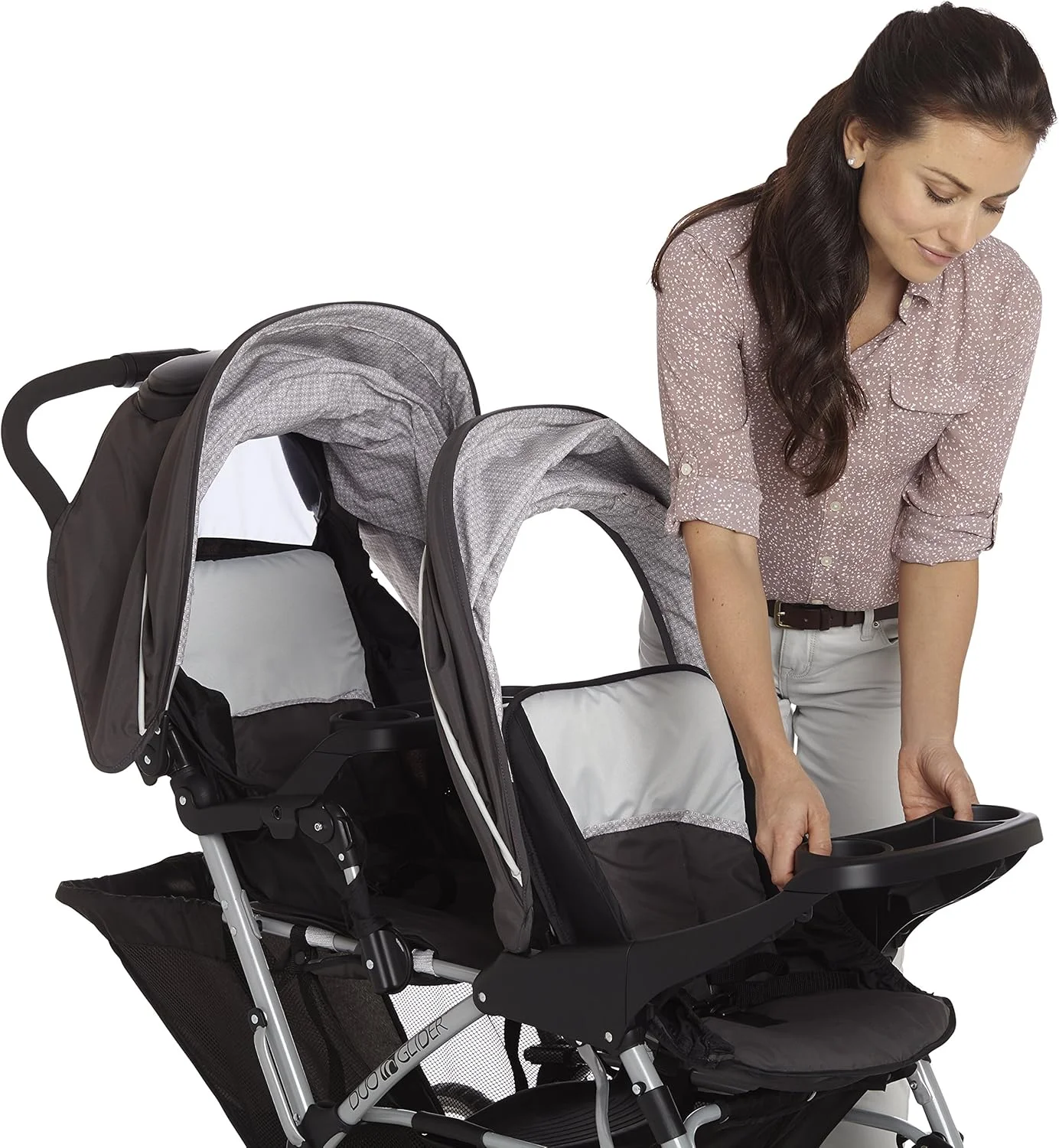 کالسکه دوقلو گراکو DuoGlider | کالسکه دوقلوی سبک وزن با صندلی های پشت سر هم، Glacier کالسکه دوقلو گراکو DuoGlider | کالسکه دوقلوی سبک وزن با صندلی های پشت سر هم، Glacier