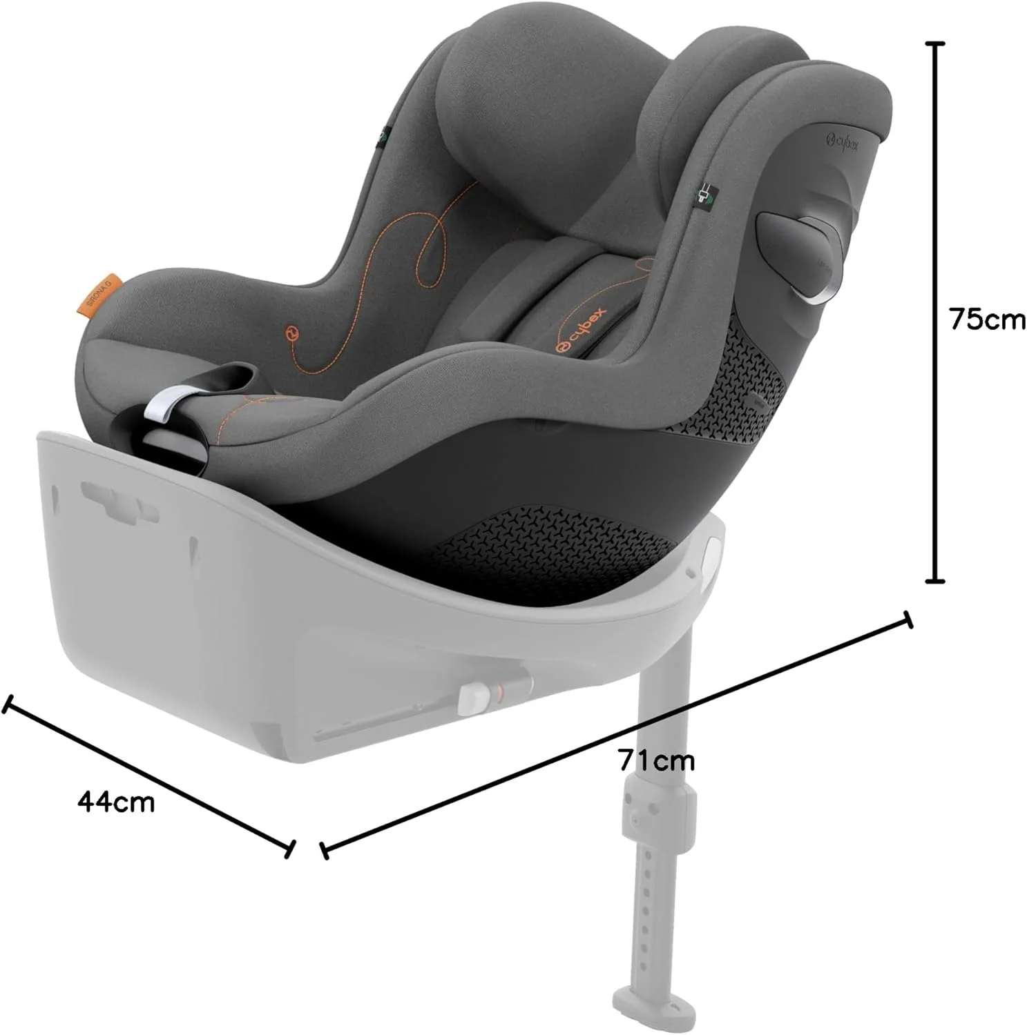 صندلی خودرو سایبکس گلد Sirona G i-Size، خاکستری آتشفشانی