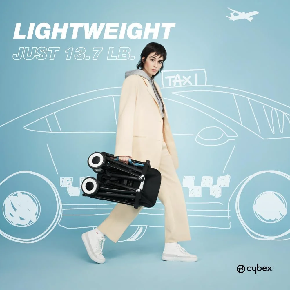 کالسکه بچه سایبکس Libelle 2 فوق العاده جمع و جور و سبک وزن با سایبان ضد آفتاب UPF 50+ برای نوزادان و کودکان نوپا - سازگار با حمل در کابین هواپیما - سازگار با صندلی های ماشین سایبکس کالسکه بچه سایبکس Libelle 2 فوق العاده جمع و جور و سبک وزن با سایبان ضد آفتاب UPF 50+ برای نوزادان و کودکان نوپا - سازگار با حمل در کابین هواپیما - سازگار با صندلی های ماشین سایبکس