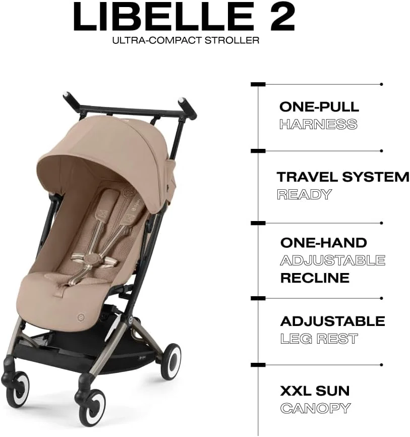 کالسکه مسافرتی سبک وزن کودک سایبکس لیبل با تاشو فوق العاده جمع و جور، سیستم تعلیق نرم و تکیه گاه قابل تنظیم با یک دست، آماده سیستم مسافرتی، بژ بادامی کالسکه مسافرتی سبک وزن کودک سایبکس لیبل با تاشو فوق العاده جمع و جور، سیستم تعلیق نرم و تکیه گاه قابل تنظیم با یک دست، آماده سیستم مسافرتی، بژ بادامی