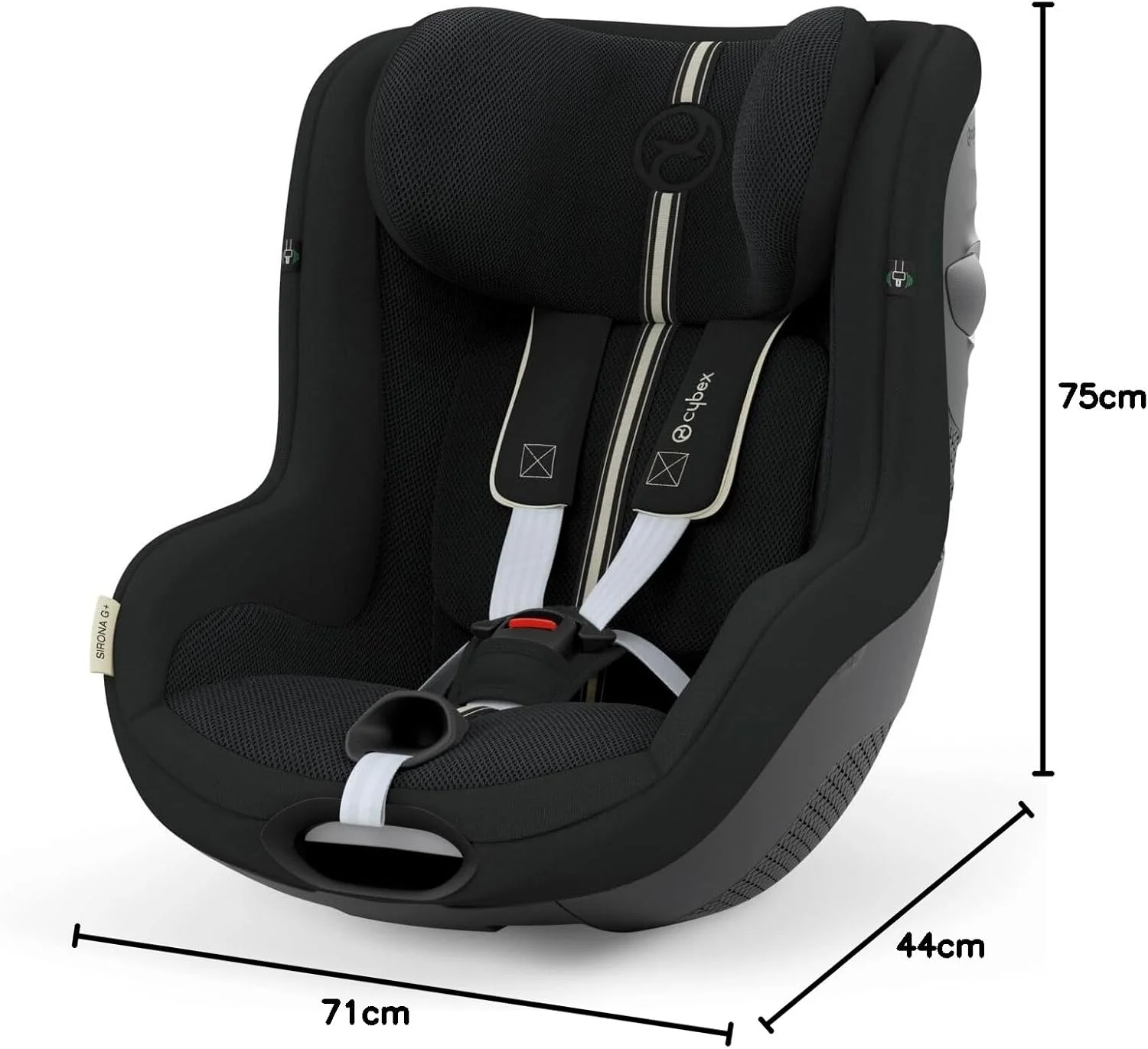 صندلی ماشین کودک سایبکس گلد PU1 Sirona G i-Size Plus، مشکی ماه