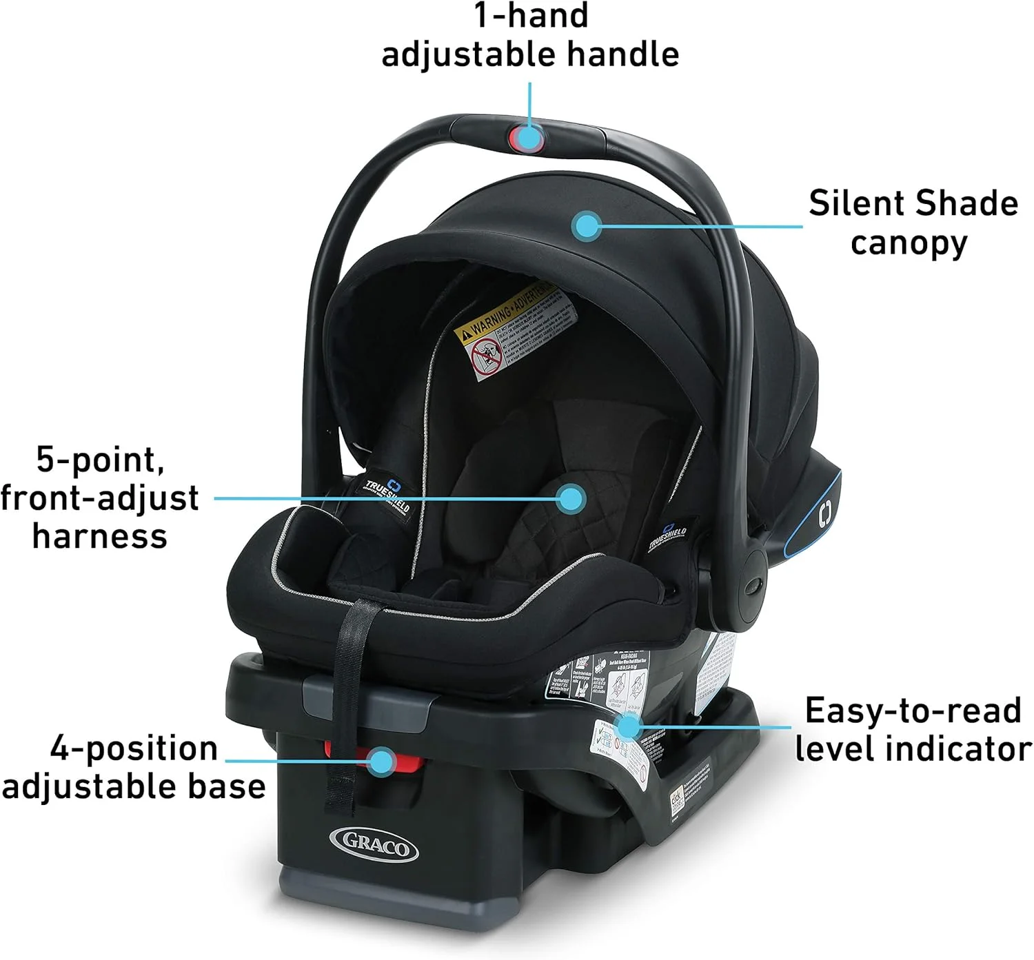 صندلی خودروی کودک گراکو SnugRide SnugLock LX با فناوری TrueShield صندلی خودروی کودک گراکو SnugRide SnugLock LX با فناوری TrueShield