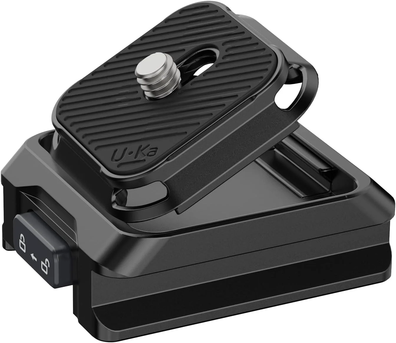 ULANZI Uka Camera Quick Release Plate and Base Kit C007, Camera Tripod Plate, Uka Stabilizer Quick-Release Kit, Effortless Setup & Secure Mount for DJI RS2/3/4 & Arca-Swiss