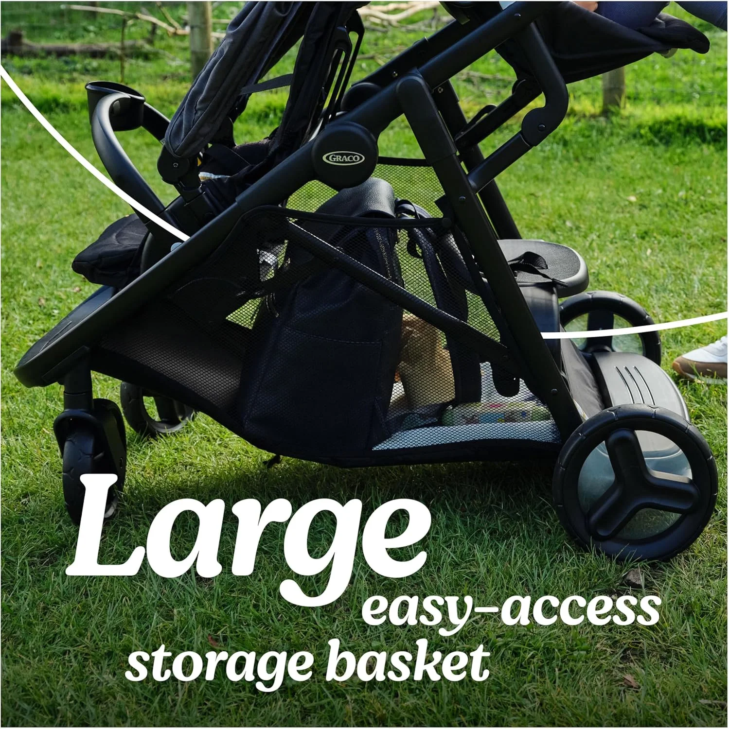 Graco Ready2Grow LX 2.0 Double Stroller Features Bench Seat and Standing Platform Options, Clark Graco Ready2Grow LX 2.0 Double Stroller Features Bench Seat and Standing Platform Options, Clark