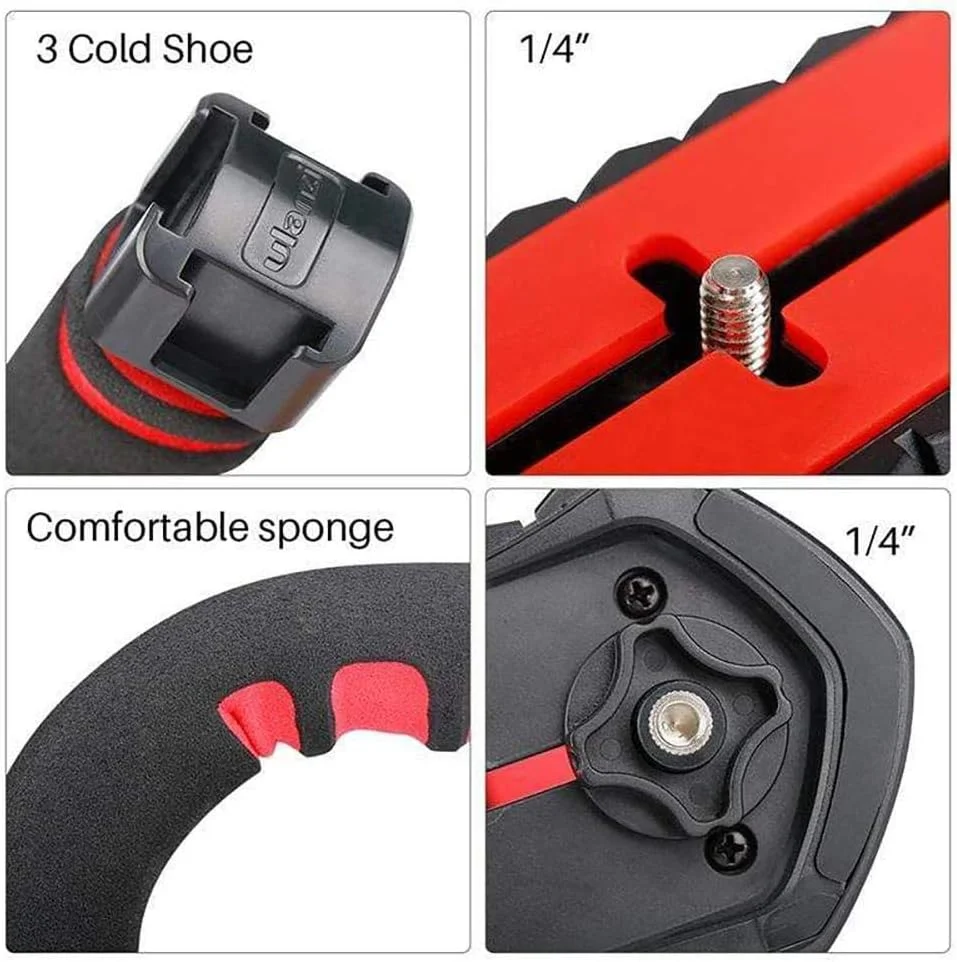 ULANZI U-GRIP PRO U SHAPE BRACKET HANDHELD STABILIZER GRIP FOR DSLR SLR Camera ULANZI U-GRIP PRO U SHAPE BRACKET HANDHELD STABILIZER GRIP FOR DSLR SLR Camera