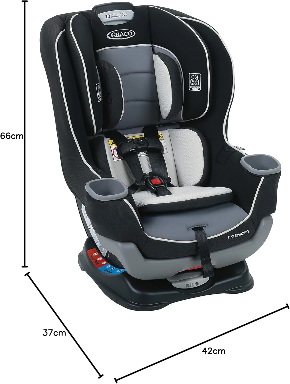 صندلی ماشین کودک قابل تبدیل گراکو Extend2Fit، رو به عقب و رو به جلو، پنل قابل تنظیم برای فضای پای بیشتر، گاتهام صندلی ماشین کودک قابل تبدیل گراکو Extend2Fit، رو به عقب و رو به جلو، پنل قابل تنظیم برای فضای پای بیشتر، گاتهام