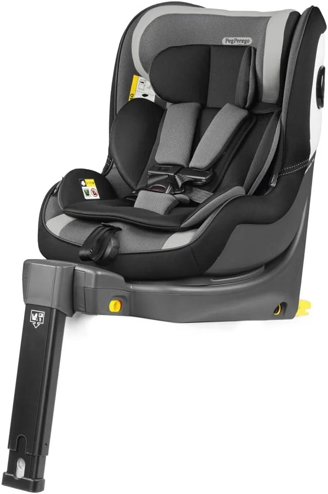 صندلی ماشین چرخشی 360 درجه Peg Perego Primo Viaggio به همراه پایه i-Size، رو به عقب و رو به جلو از بدو تولد تا 4 سالگی (0-18 کیلوگرم)، چرخش 360 درجه برای دسترسی آسان، تکیه گاه قابل تنظیم - Lunar، متوسط