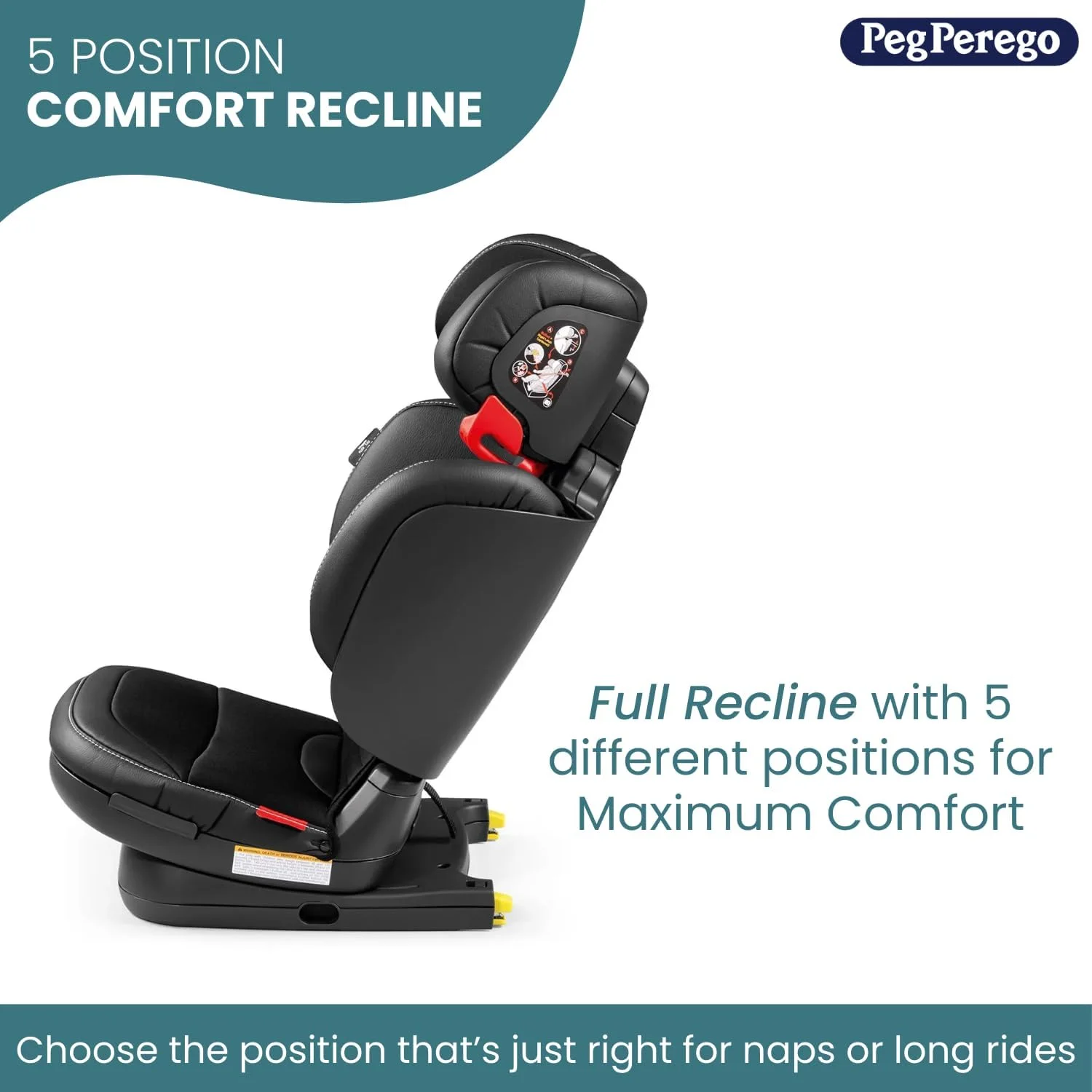 بوستر پگ پرگو Viaggio Flex 120، تنظیم کامل 4 بعدی برای ایمنی و راحتی، بدون دسته، تاشو جمع و جور برای مسافرت، 18-54 کیلوگرم، ساخت ایتالیا، شیرین بیان (مشکی) بوستر پگ پرگو Viaggio Flex 120، تنظیم کامل 4 بعدی برای ایمنی و راحتی، بدون دسته، تاشو جمع و جور برای مسافرت، 18-54 کیلوگرم، ساخت ایتالیا، شیرین بیان (مشکی)