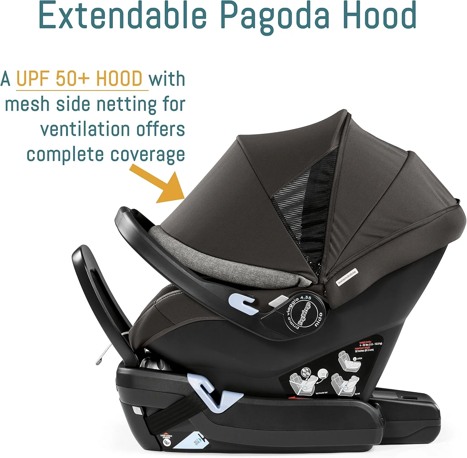 صندلی ماشین کودک پگ پرگو پریمو ویaggio 4-35 Lounge - صندلی نوزاد رو به عقب با قابلیت تنظیم پشتی - شامل پایه با تکیه گاه و میله ضد برگشت - برای نوزادان 1.8 تا 15.8 کیلوگرم - ساخت ایتالیا - آبی براق (آبی) صندلی ماشین کودک پگ پرگو پریمو ویaggio 4-35 Lounge - صندلی نوزاد رو به عقب با قابلیت تنظیم پشتی - شامل پایه با تکیه گاه و میله ضد برگشت - برای نوزادان 1.8 تا 15.8 کیلوگرم - ساخت ایتالیا - آبی براق (آبی)