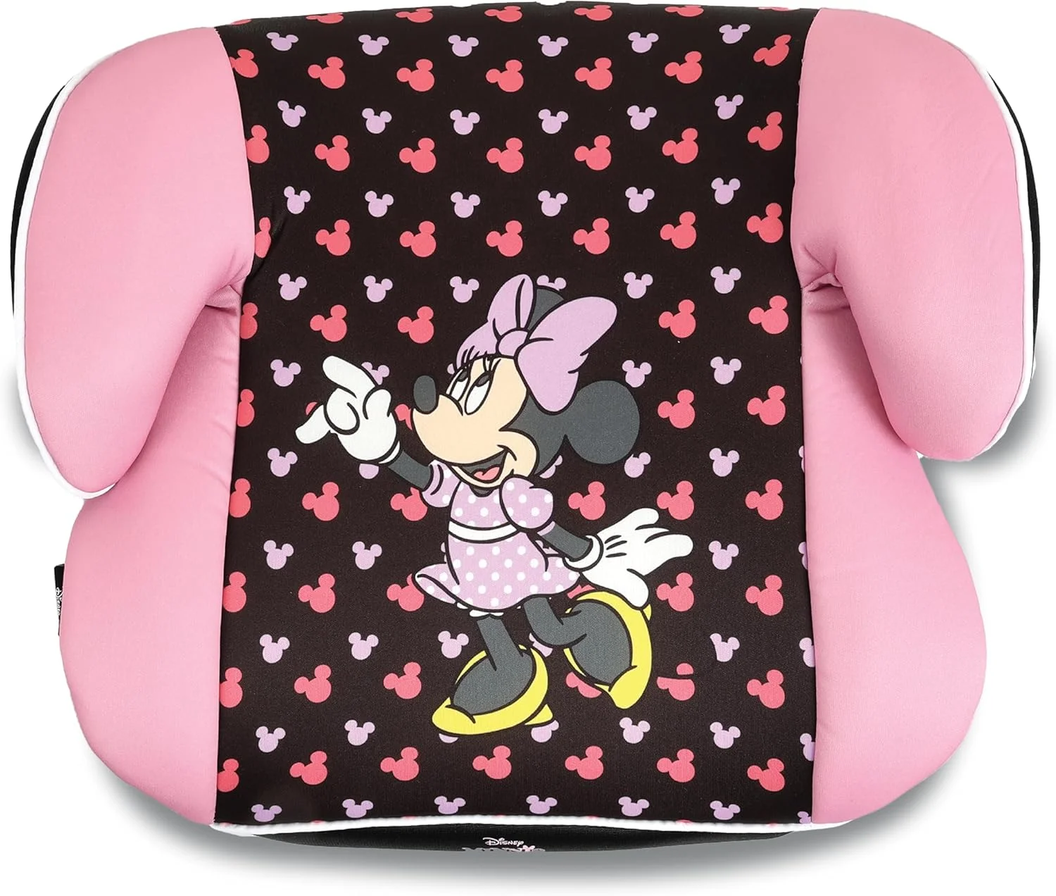 صندلی بوستر کودک دیزنی مینی موس، دارای تکیه گاه دست، نصب آسان، مناسب برای همه خودروها، دارای پایه پهن و نرم، مناسب برای کودکان 4 تا 12 سال گروه 2/3، محصول رسمی دیزنی، چند رنگ