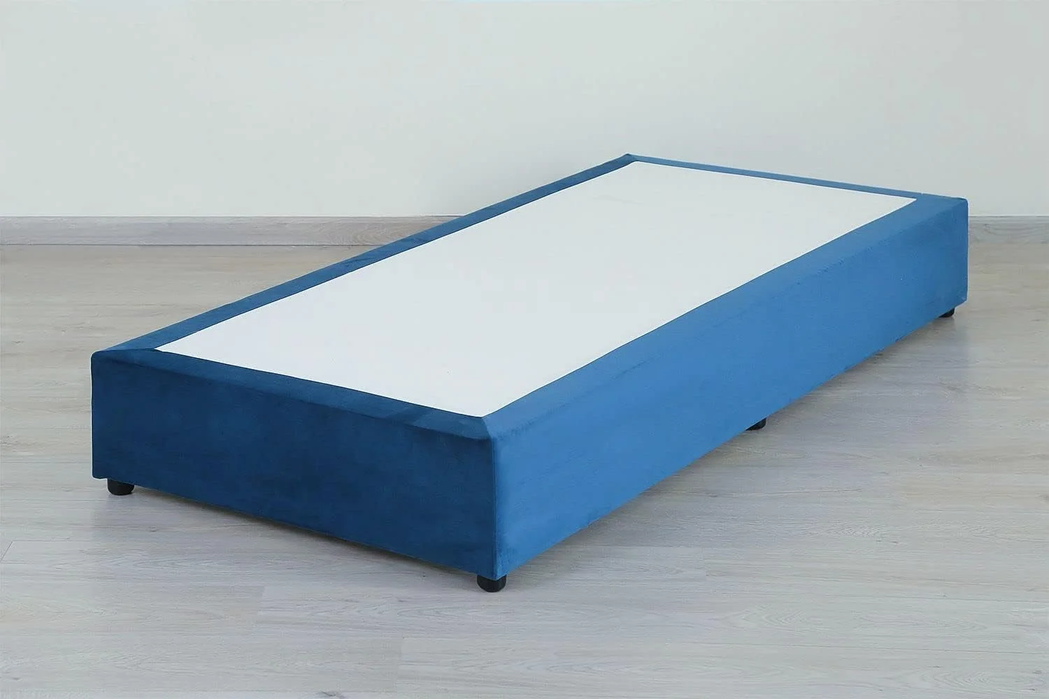 تخت یک نفره دیانا از مبلمان منزل پان امارات، مخمل، 120X200، آبی