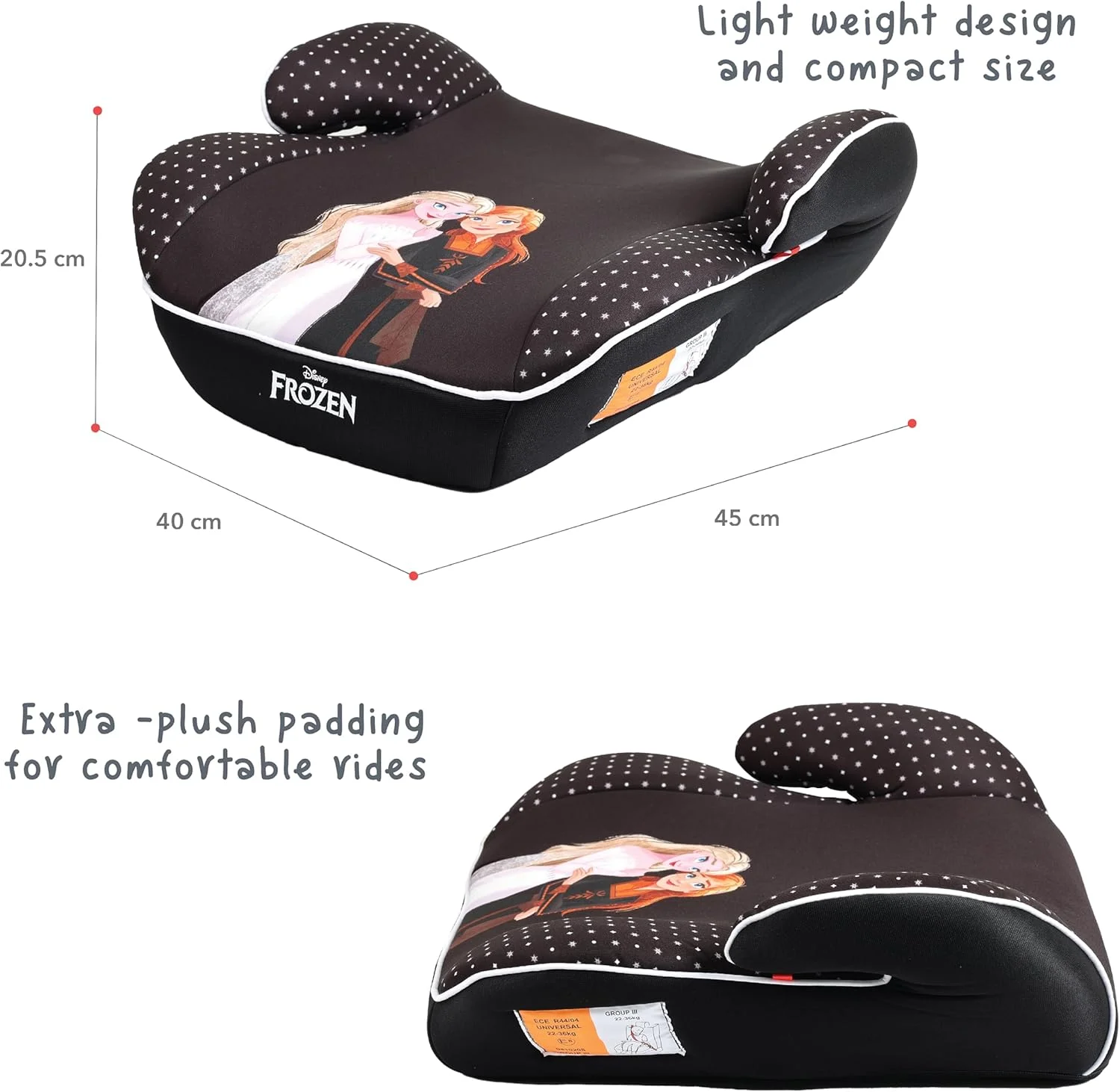 صندلی بوستر کودک دیزنی فروزن، دارای تکیه گاه دست، نصب آسان، مناسب برای همه خودروها، دارای پایه پهن و نرم، مناسب برای کودکان 4 تا 12 سال گروه 2/3، محصول رسمی دیزنی، چند رنگ صندلی بوستر کودک دیزنی فروزن، دارای تکیه گاه دست، نصب آسان، مناسب برای همه خودروها، دارای پایه پهن و نرم، مناسب برای کودکان 4 تا 12 سال گروه 2/3، محصول رسمی دیزنی، چند رنگ