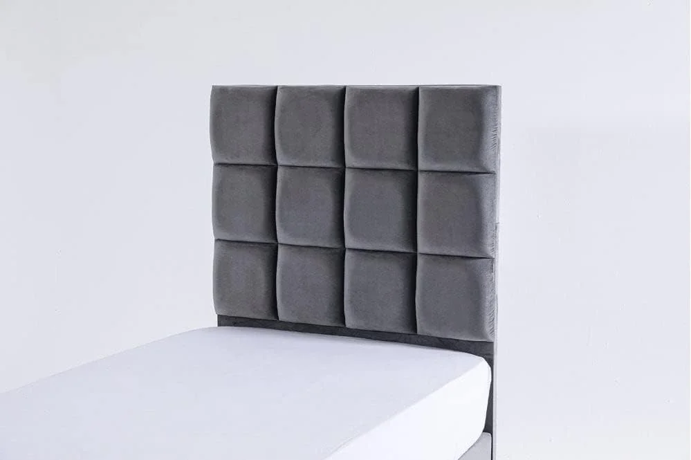 تخت یک نفره اولگا پان امارات هوم فرنیشینگ مخمل 120X200 خاکستری تخت یک نفره اولگا پان امارات هوم فرنیشینگ مخمل 120X200 خاکستری