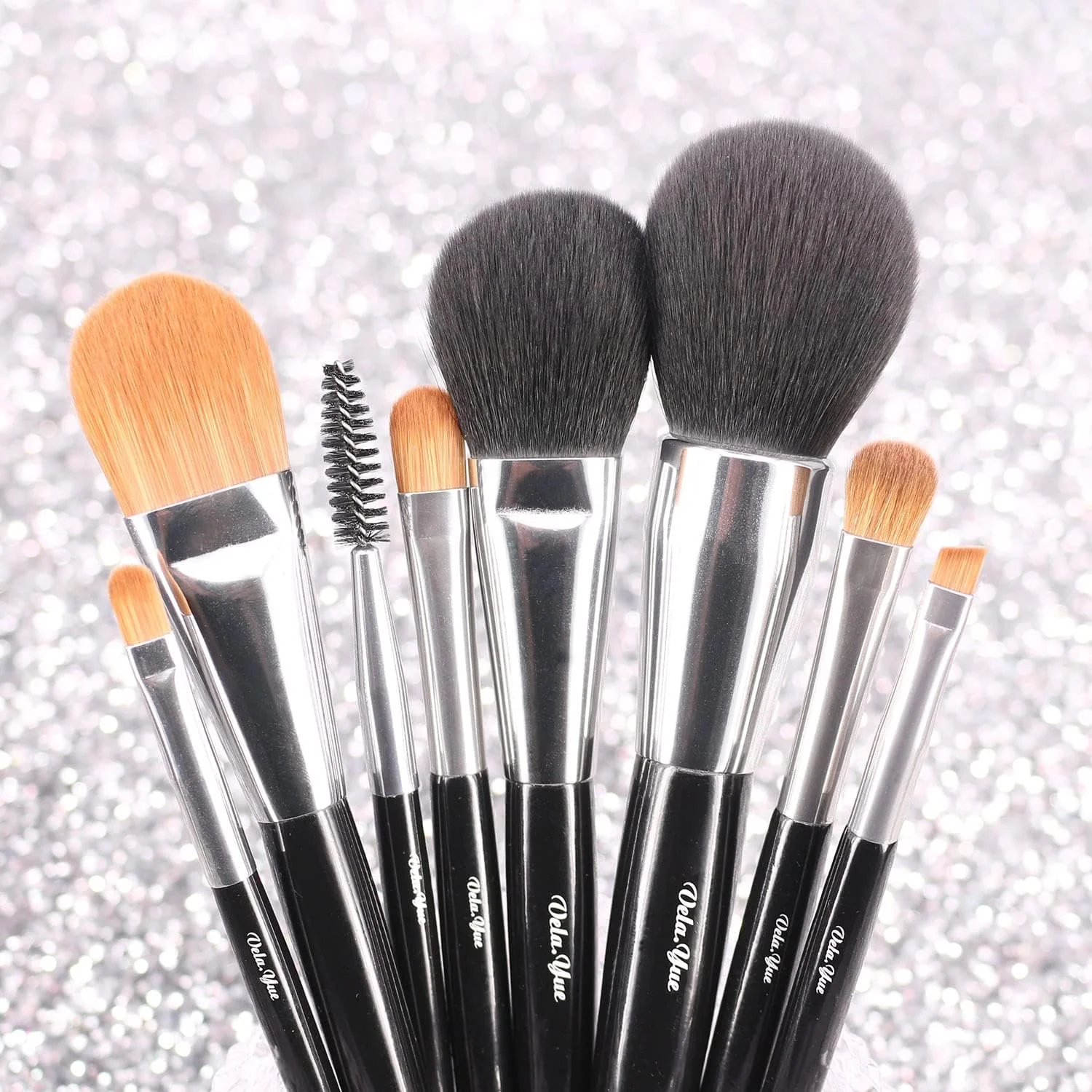 ست برس آرایشی Vela.Yue، ۸ تکه، نرم، شامل برس پودر، کرم پودر، رژگونه، کانسیلر، سایه چشم، خط چشم، مژه، ابرو و براق کننده لب، کیت ابزار حرفه ای زیبایی ست برس آرایشی Vela.Yue، ۸ تکه، نرم، شامل برس پودر، کرم پودر، رژگونه، کانسیلر، سایه چشم، خط چشم، مژه، ابرو و براق کننده لب، کیت ابزار حرفه ای زیبایی