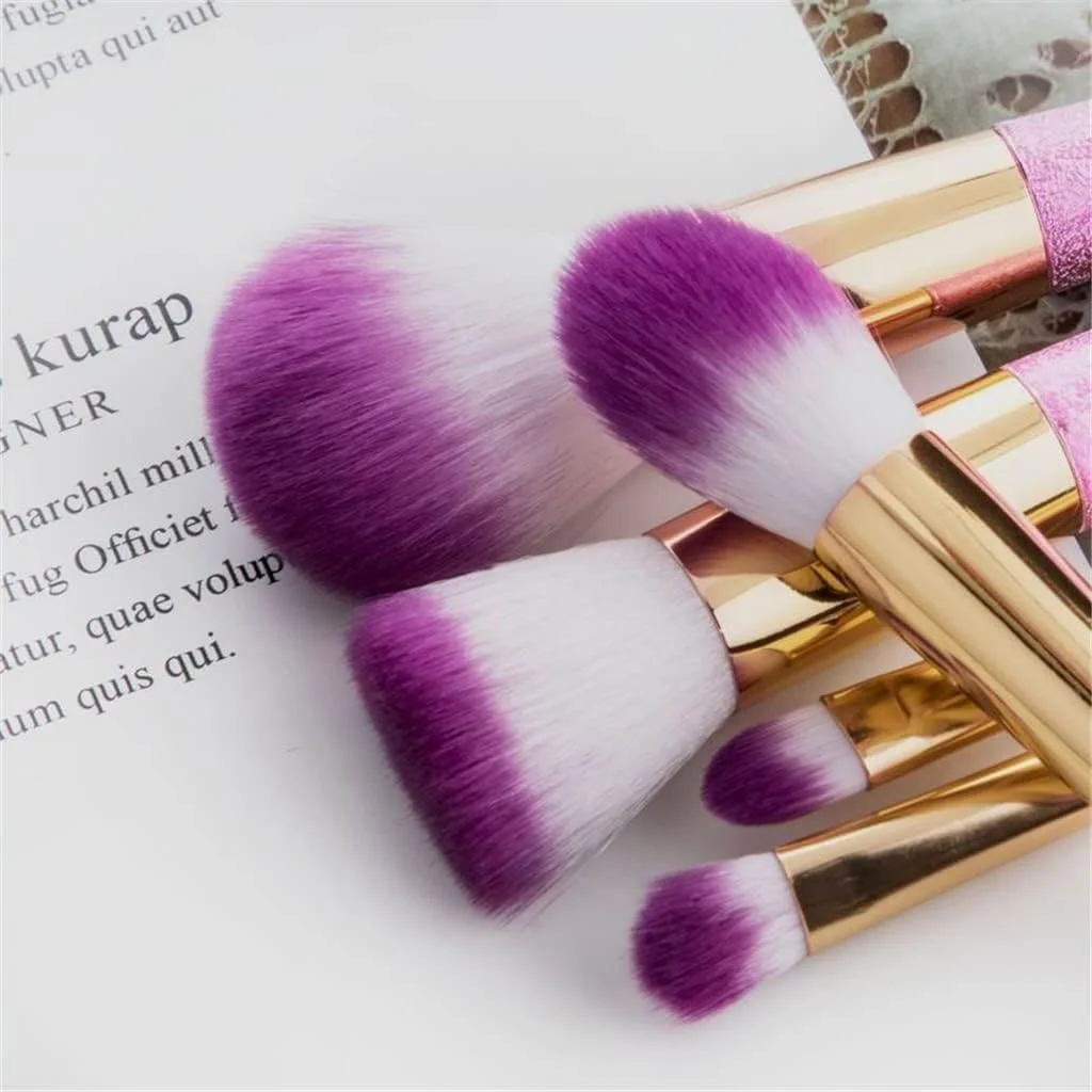 UHJKLA Professional 10pcs 3D Makeup Brushes set Gradient Fan Powder Foundation Brush Eyeshaow Brush kit UHJKLA Professional 10pcs 3D Makeup Brushes set Gradient Fan Powder Foundation Brush Eyeshaow Brush kit