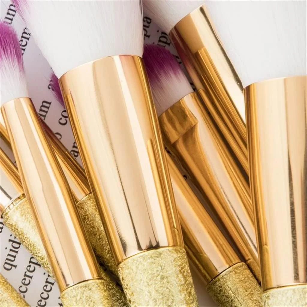 UHJKLA Professional 10pcs 3D Makeup Brushes set Gradient Fan Powder Foundation Brush Eyeshaow Brush kit UHJKLA Professional 10pcs 3D Makeup Brushes set Gradient Fan Powder Foundation Brush Eyeshaow Brush kit