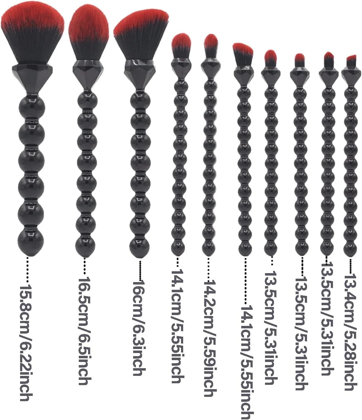 Unique 10PCS Diamond and Pearl Design Makeup Brush Set, COSHINE Cute and Full Complete Powder, Concealer, Blush, Eye Shadow Cosmetic Brushes Kit, black Unique 10PCS Diamond and Pearl Design Makeup Brush Set, COSHINE Cute and Full Complete Powder, Concealer, Blush, Eye Shadow Cosmetic Brushes Kit, black