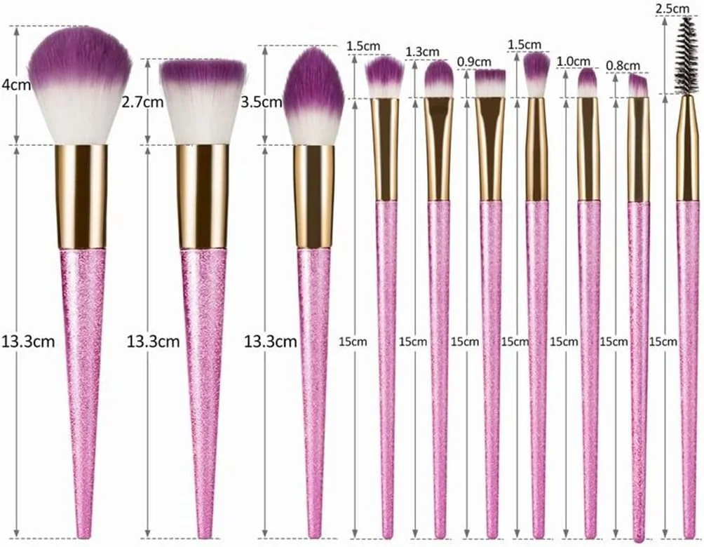 UHJKLA Professional 10pcs 3D Makeup Brushes set Gradient Fan Powder Foundation Brush Eyeshaow Brush kit UHJKLA Professional 10pcs 3D Makeup Brushes set Gradient Fan Powder Foundation Brush Eyeshaow Brush kit