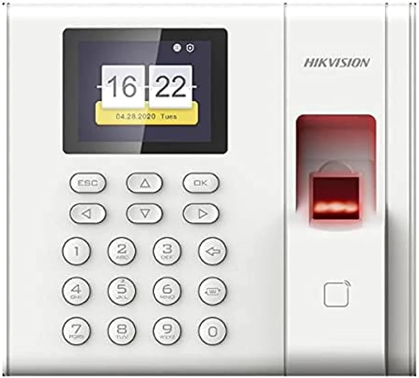 دستگاه حضور و غیاب اثر انگشتی هایک ویژن مدل DS-K1A8503MF سری Value به همراه کابل USEWELL RJ 45