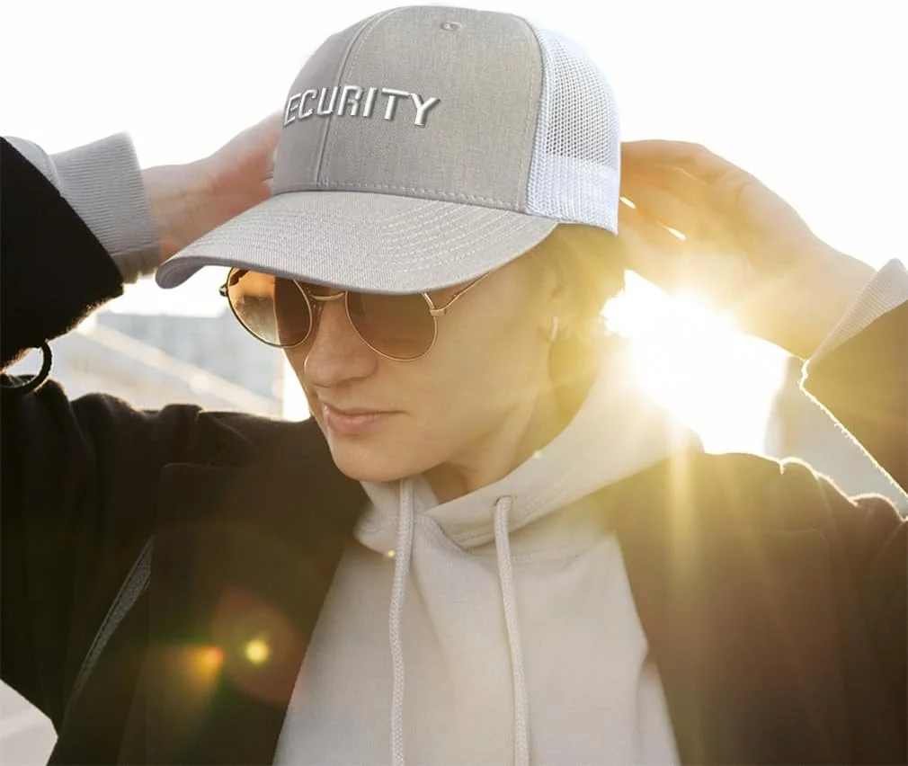 کلاه کپ بیسبالی طرح "Professional Security Guard A" گلدوزی شده