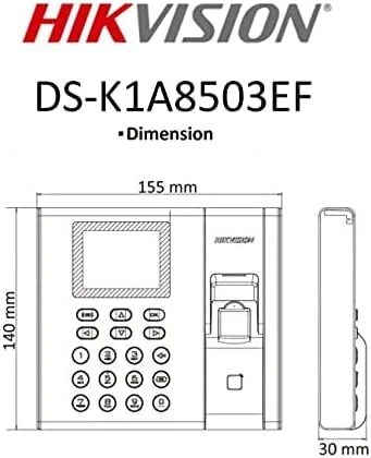 دستگاه حضور و غیاب اثر انگشتی هایک ویژن مدل DS-K1A8503MF سری Value به همراه کابل USEWELL RJ 45 دستگاه حضور و غیاب اثر انگشتی هایک ویژن مدل DS-K1A8503MF سری Value به همراه کابل USEWELL RJ 45