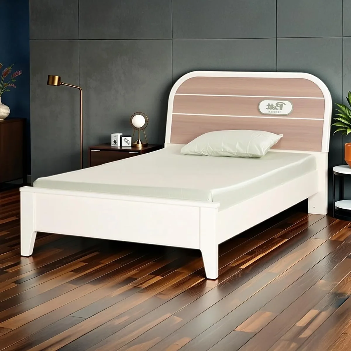تخت خواب یک نفره کودک رویال اوک مدل چیرون - ابعاد 220x135 سانتی متر، قاب چوبی HDF مناسب پسران و دختران | طراحی مدرن با روکش مات | تخت خواب بادوام و ایمن برای کودکان | طراحی مستقل برای اتاق کودک | نصب آسان