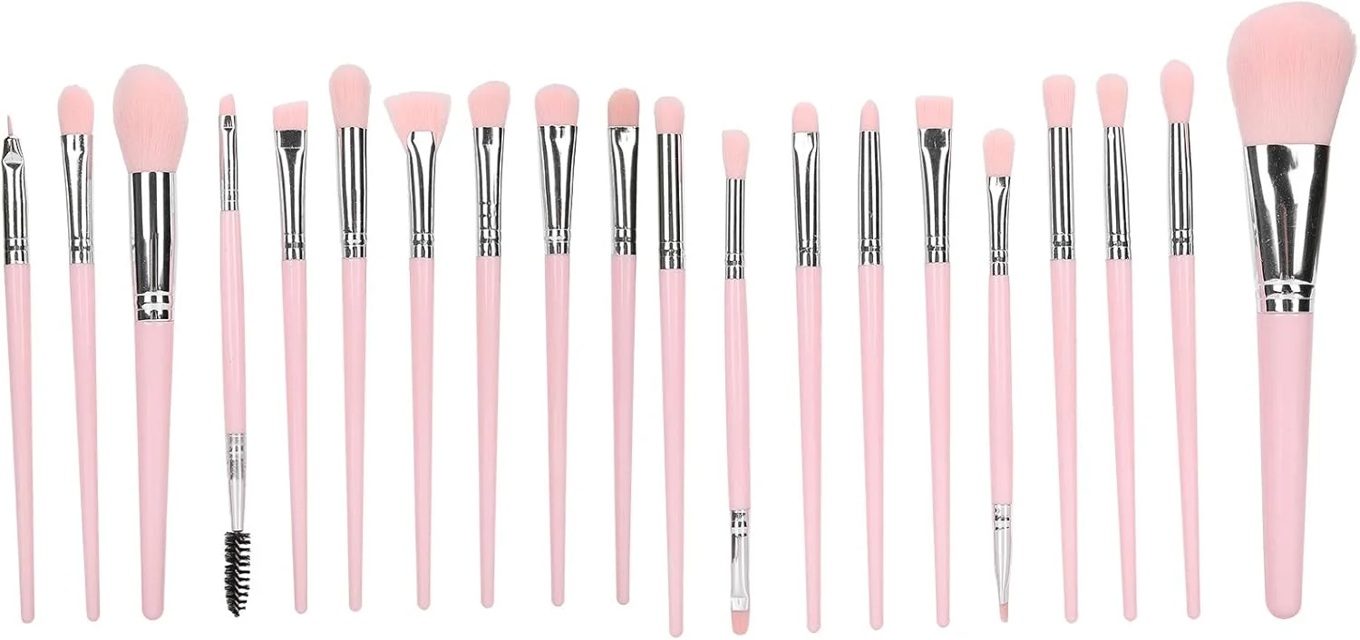 ست برس آرایشی چشم Xuzuyic، ست برس آرایشی پودر صورت، 20 عدد/ست سایه چشم و کرم پودر برای مسافرت دختران و زنان