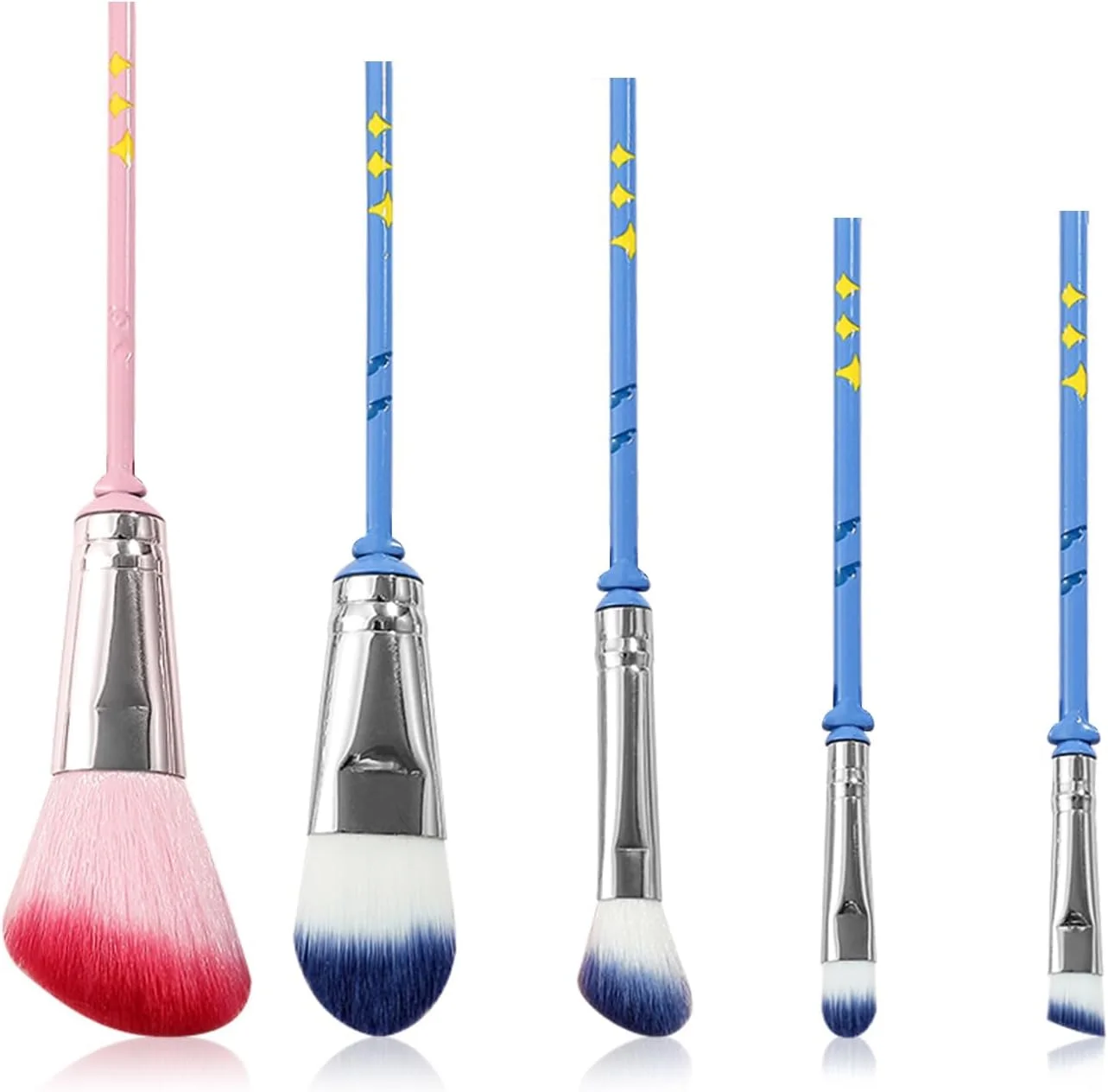 مجموعه برس های آرایشی وی چیپ استیچ، وسایل استیچ برای دختران و زنان - 5 عدد آبی