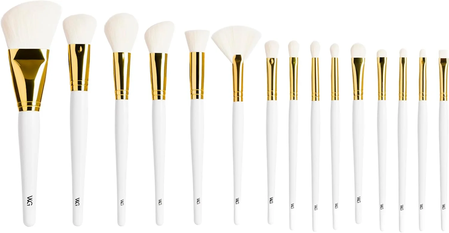 ست کامل برس های آرایشی طلای سفید وین گاس