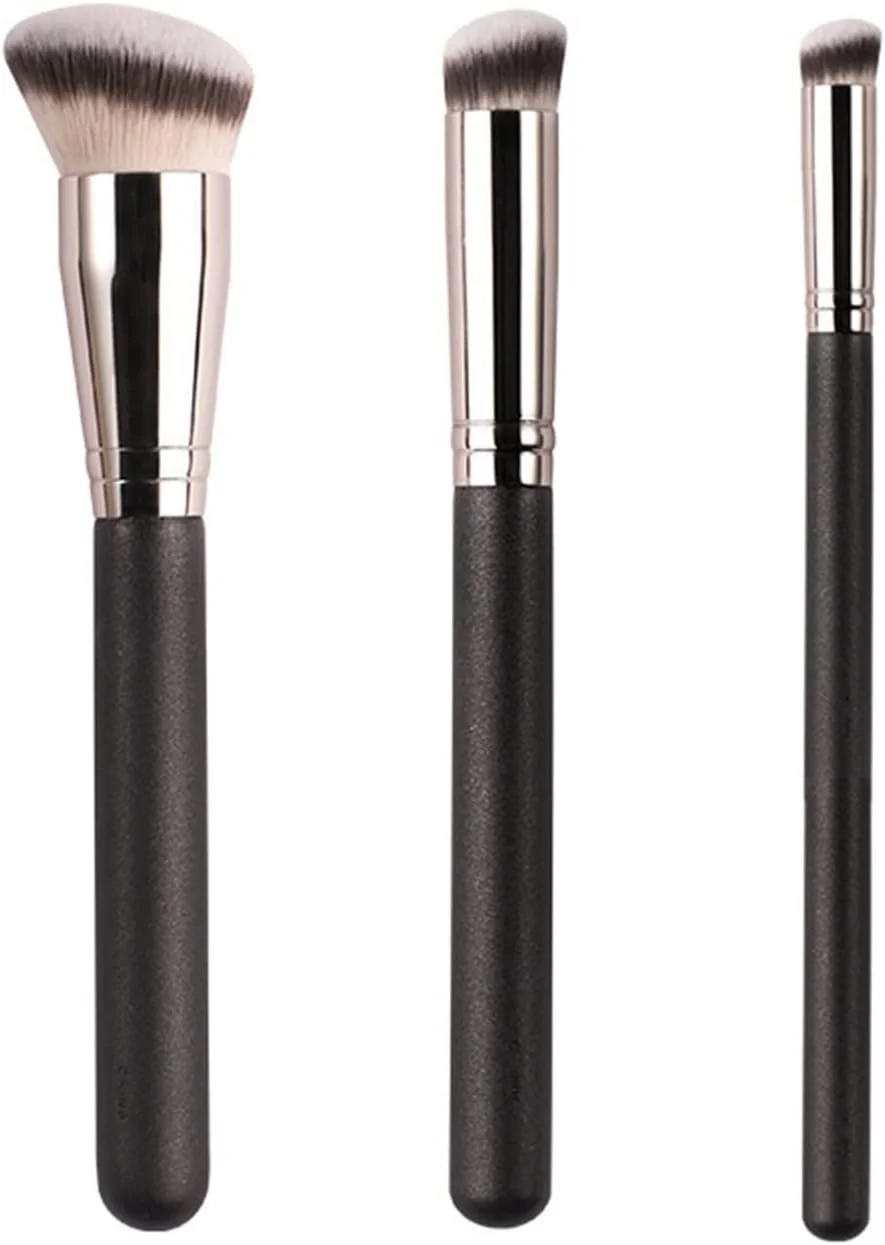 WANAM Facial Razor Wooden Handle Makeup Brushes Set High-End Foundation Concealer Contour Blending Professional Beauty Cosmetic Brush Dropship