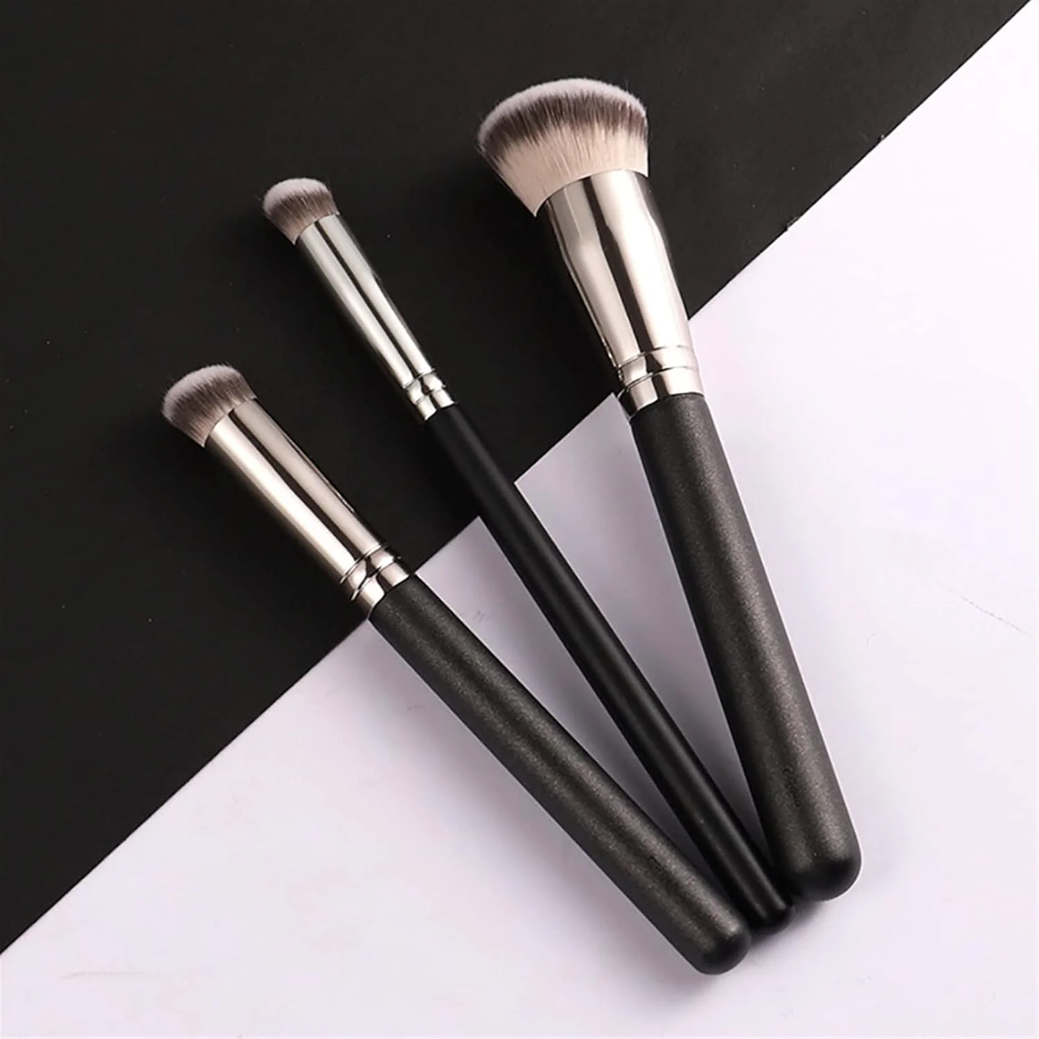 WANAM Facial Razor Wooden Handle Makeup Brushes Set High-End Foundation Concealer Contour Blending Professional Beauty Cosmetic Brush Dropship
