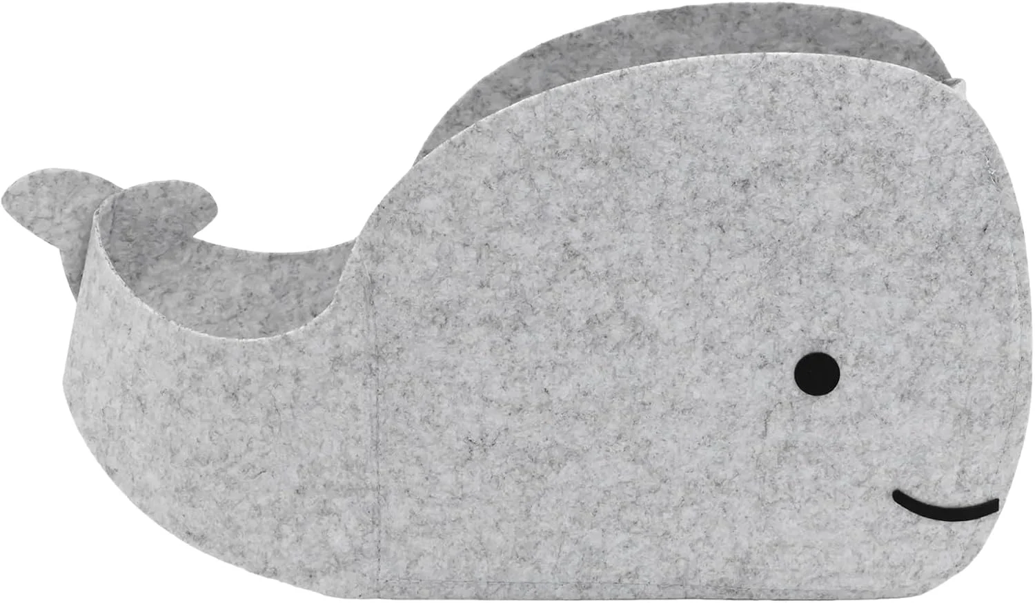 سبد ذخیره سازی Aynaxcol، جعبه نمدی طرح نهنگ، تاشو و کاربردی با دستگیره برای اتاق خواب، کمد، اتاق کودک و اسباب بازی (بزرگ)