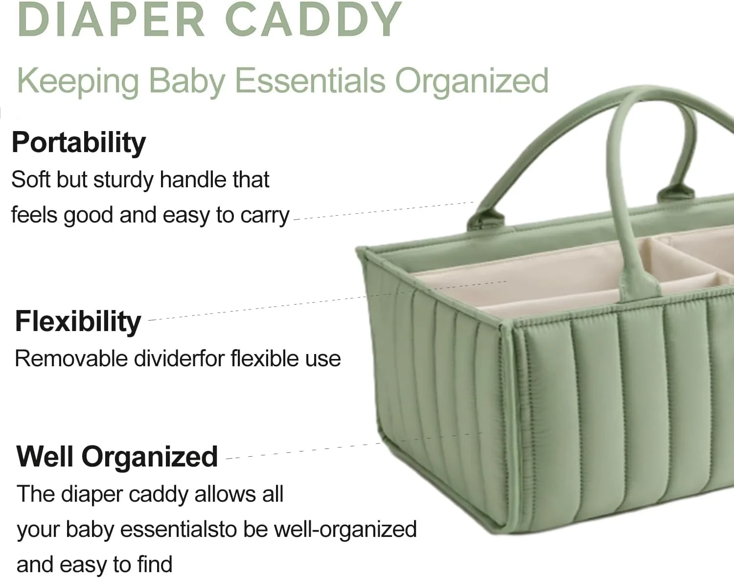 ارگانایزر لوازم کودک ANTOLE، سبد لوازم کودک، ارگانایزر قابل حمل، سبد ارگانایزر لوازم کودک، سبد ذخیره سازی لوازم کودک، ارگانایزر لوازم کودک (راه راه - سبز) ارگانایزر لوازم کودک ANTOLE، سبد لوازم کودک، ارگانایزر قابل حمل، سبد ارگانایزر لوازم کودک، سبد ذخیره سازی لوازم کودک، ارگانایزر لوازم کودک (راه راه - سبز)