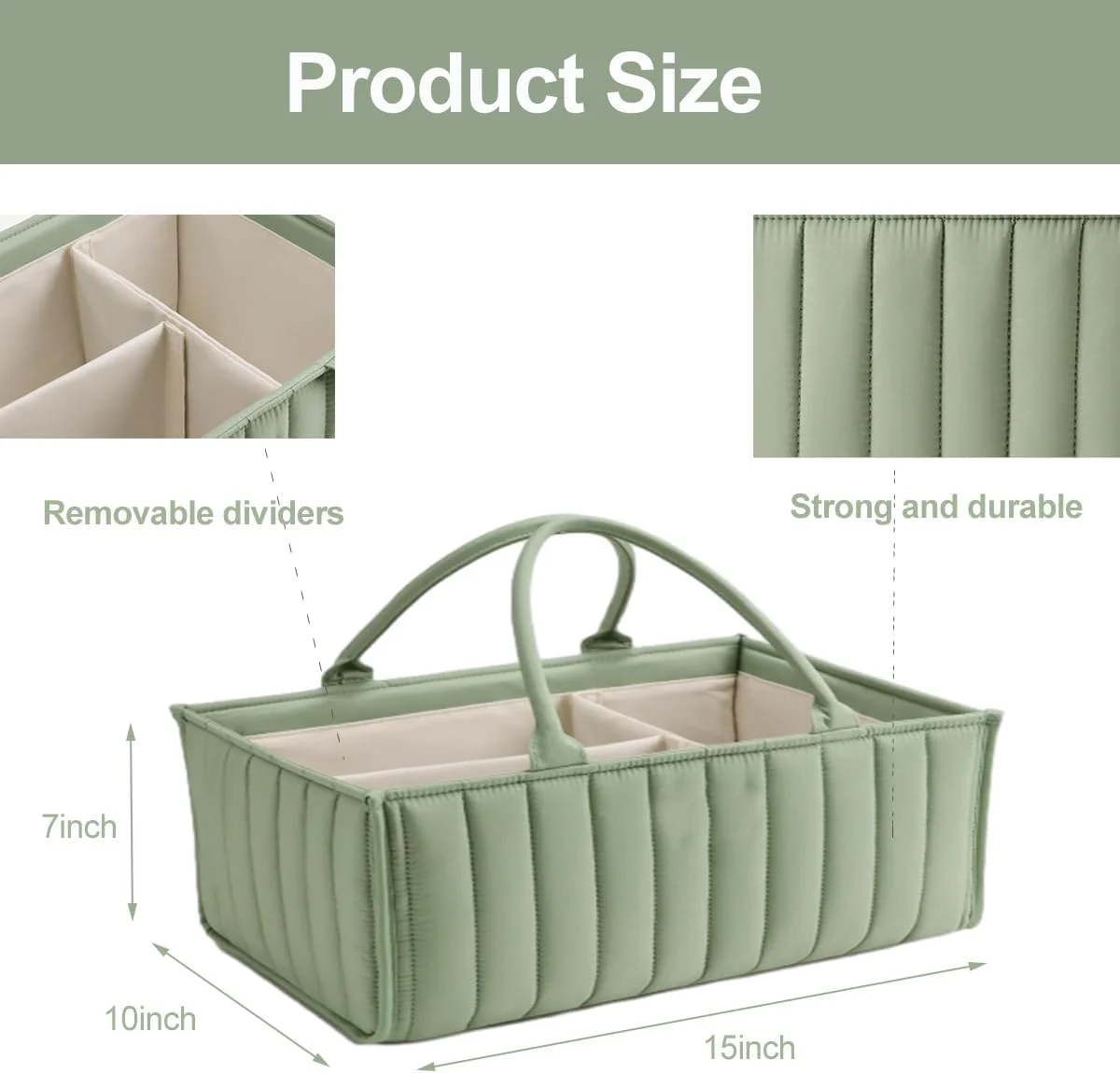 ارگانایزر لوازم کودک ANTOLE، سبد لوازم کودک، ارگانایزر قابل حمل، سبد ارگانایزر لوازم کودک، سبد ذخیره سازی لوازم کودک، ارگانایزر لوازم کودک (راه راه - سبز) ارگانایزر لوازم کودک ANTOLE، سبد لوازم کودک، ارگانایزر قابل حمل، سبد ارگانایزر لوازم کودک، سبد ذخیره سازی لوازم کودک، ارگانایزر لوازم کودک (راه راه - سبز)