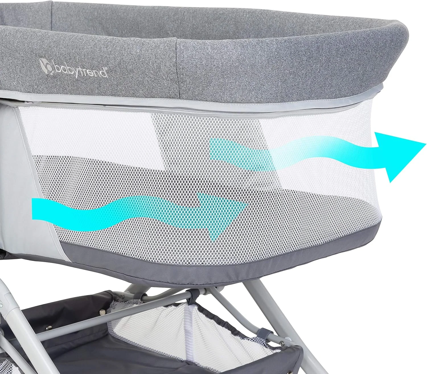 گهواره تاشو سریع 2 در 1 Baby Trend مدل BA04D82A - مناسب نوزاد - پارک بازی