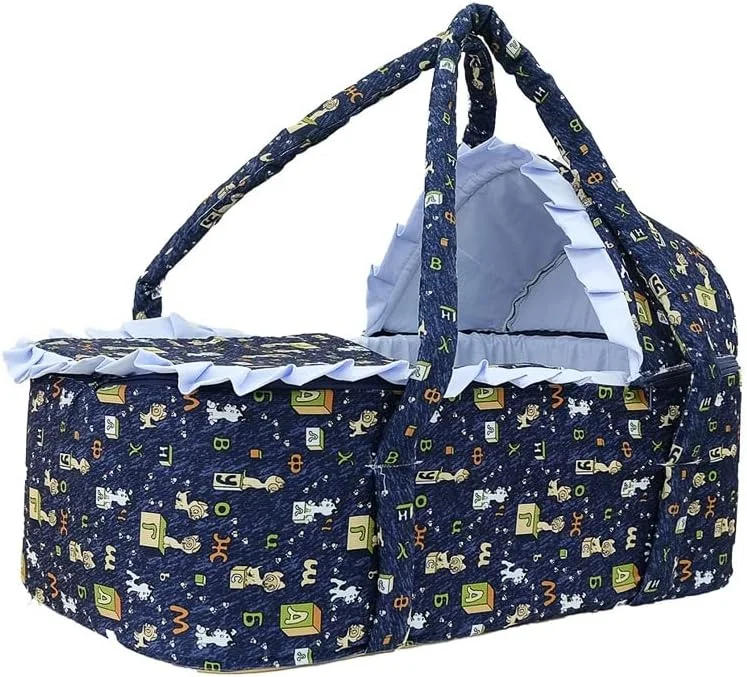 کری کات و تخت خواب قابل حمل نوزاد - تخت نوزاد مناسب پیک نیک و مسافرت در فضای باز با سایبان محافظ زیپ دار - ایده آل برای نوزادان کری کات و تخت خواب قابل حمل نوزاد - تخت نوزاد مناسب پیک نیک و مسافرت در فضای باز با سایبان محافظ زیپ دار - ایده آل برای نوزادان