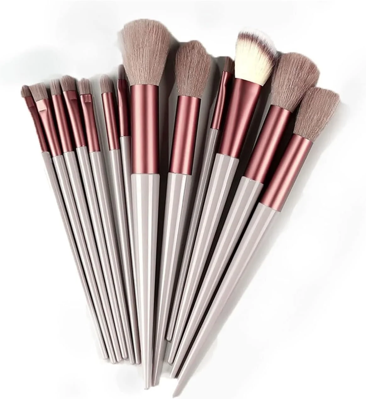 ست برس آرایشی واناام شامل برس های صورت، سایه چشم، کرم پودر، برس آرایشی زنانه، سایه چشم، رژگونه، پودر، ابزار آرایشی نرم و زیبا.