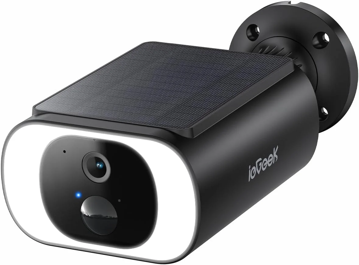 دوربین امنیتی خورشیدی بیسیم ieGeek S1، دوربین مداربسته خانگی 2K WiFi با باتری و پنل خورشیدی داخلی، سنسور حرکتی هوش مصنوعی، آلارم هوشمند، دید در شب رنگی، فضای ابری/SD، سازگار با الکسا دوربین امنیتی خورشیدی بیسیم ieGeek S1، دوربین مداربسته خانگی 2K WiFi با باتری و پنل خورشیدی داخلی، سنسور حرکتی هوش مصنوعی، آلارم هوشمند، دید در شب رنگی، فضای ابری/SD، سازگار با الکسا