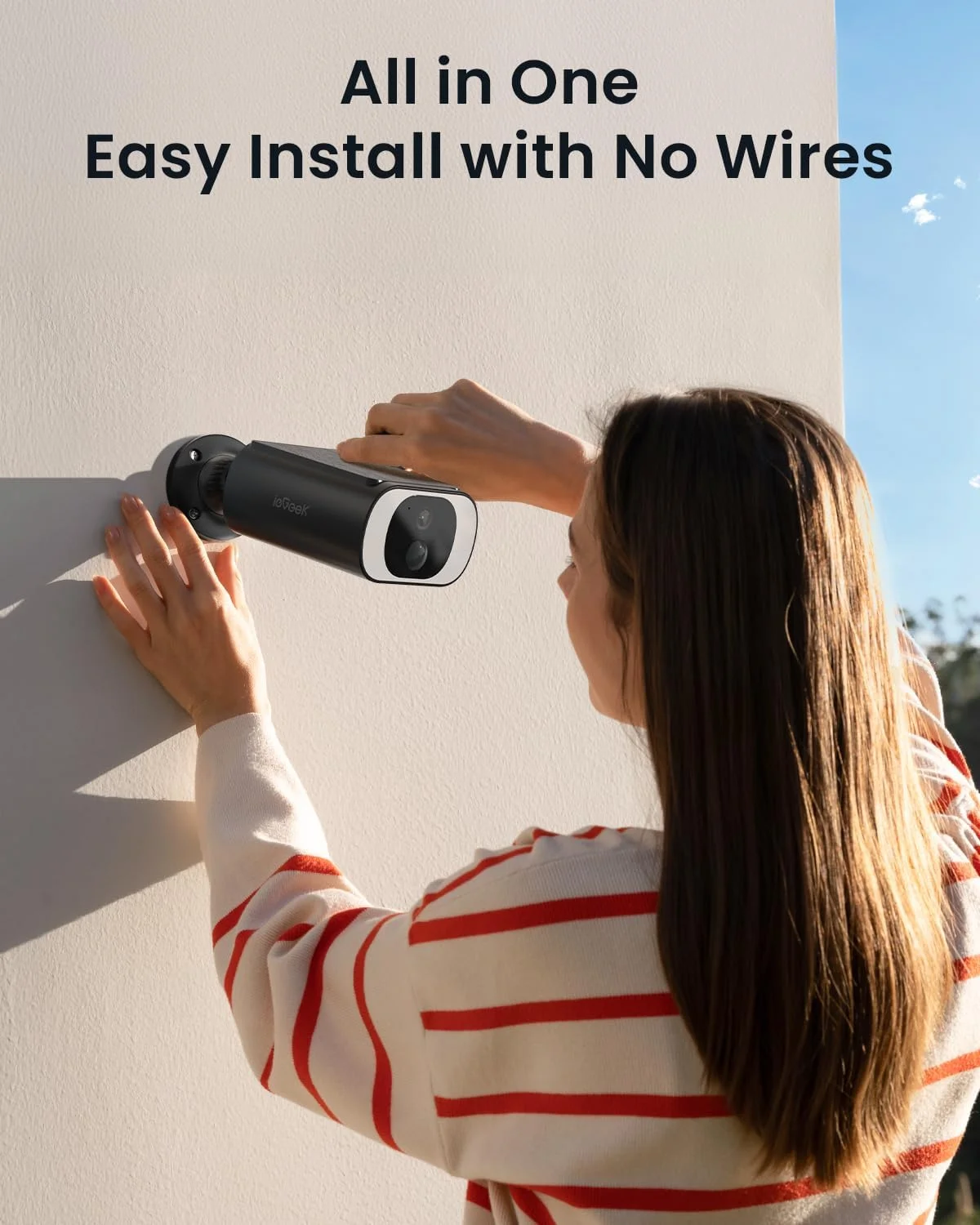 دوربین امنیتی خورشیدی بیسیم ieGeek S1، دوربین مداربسته خانگی 2K WiFi با باتری و پنل خورشیدی داخلی، سنسور حرکتی هوش مصنوعی، آلارم هوشمند، دید در شب رنگی، فضای ابری/SD، سازگار با الکسا دوربین امنیتی خورشیدی بیسیم ieGeek S1، دوربین مداربسته خانگی 2K WiFi با باتری و پنل خورشیدی داخلی، سنسور حرکتی هوش مصنوعی، آلارم هوشمند، دید در شب رنگی، فضای ابری/SD، سازگار با الکسا