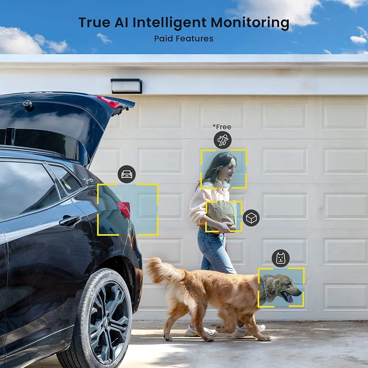 دوربین های امنیتی خورشیدی بی سیم فضای باز ieGeek، بسته 2 عددی، دوربین نظارتی خانگی وای فای با باتری، دارای آژیر هوشمند و نورافکن، سیستم دوربین حسگر حرکتی 2K، صدای 2 طرفه/IP65 ضد آب دوربین های امنیتی خورشیدی بی سیم فضای باز ieGeek، بسته 2 عددی، دوربین نظارتی خانگی وای فای با باتری، دارای آژیر هوشمند و نورافکن، سیستم دوربین حسگر حرکتی 2K، صدای 2 طرفه/IP65 ضد آب