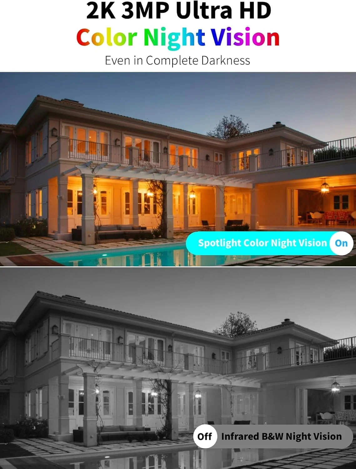 دوربین های امنیتی خورشیدی بی سیم فضای باز ieGeek با پنل خورشیدی، دوربین باتری وای فای 2K برای امنیت خانه با دید در شب رنگی، تشخیص حرکت، مکالمه 2 طرفه برای نظارت خانگی، سازگار با الکسا دوربین های امنیتی خورشیدی بی سیم فضای باز ieGeek با پنل خورشیدی، دوربین باتری وای فای 2K برای امنیت خانه با دید در شب رنگی، تشخیص حرکت، مکالمه 2 طرفه برای نظارت خانگی، سازگار با الکسا