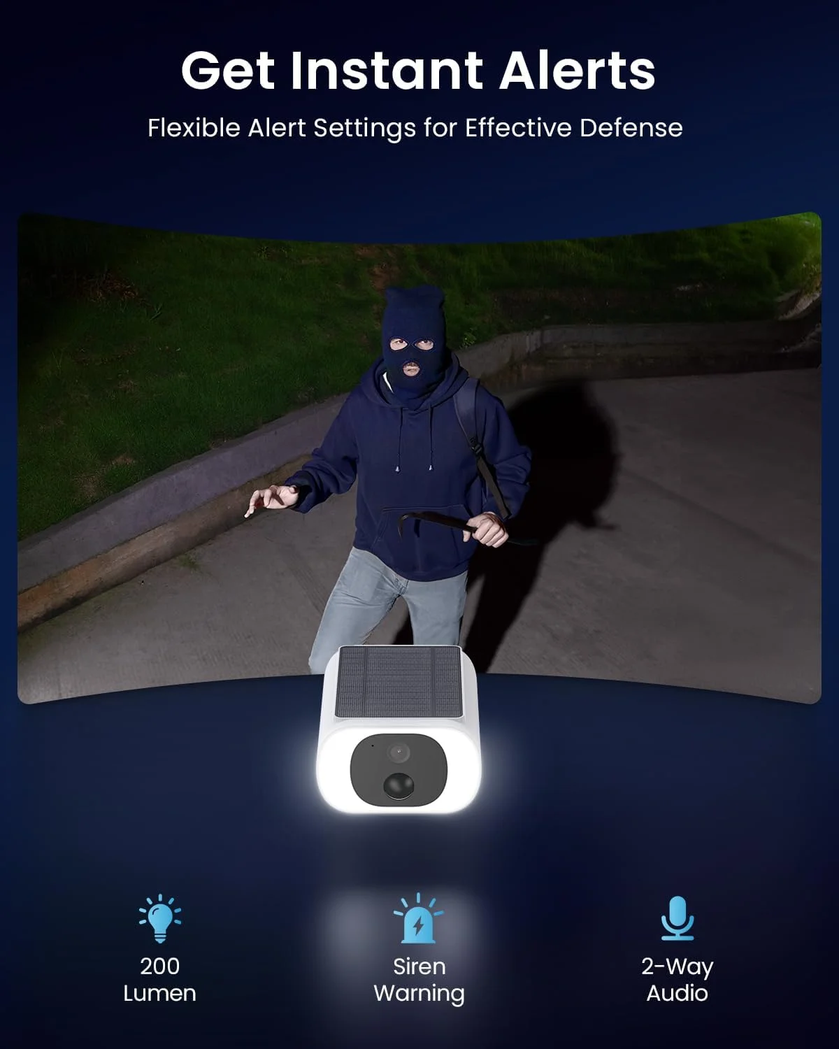 دوربین خورشیدی بیسیم فضای باز ieGeek، دوربینهای 2K برای امنیت خانه، پنل خورشیدی داخلی، تشخیص حرکت هوش مصنوعی، نورافکن هوشمند و آلارم، بدون نیاز به هاب دوربین خورشیدی بیسیم فضای باز ieGeek، دوربینهای 2K برای امنیت خانه، پنل خورشیدی داخلی، تشخیص حرکت هوش مصنوعی، نورافکن هوشمند و آلارم، بدون نیاز به هاب