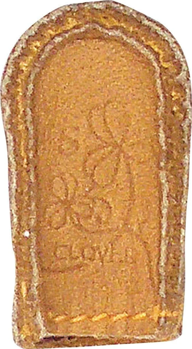 انگشتانه چرمی طبیعی Clover، سایز کوچک، قهوه ای روشن