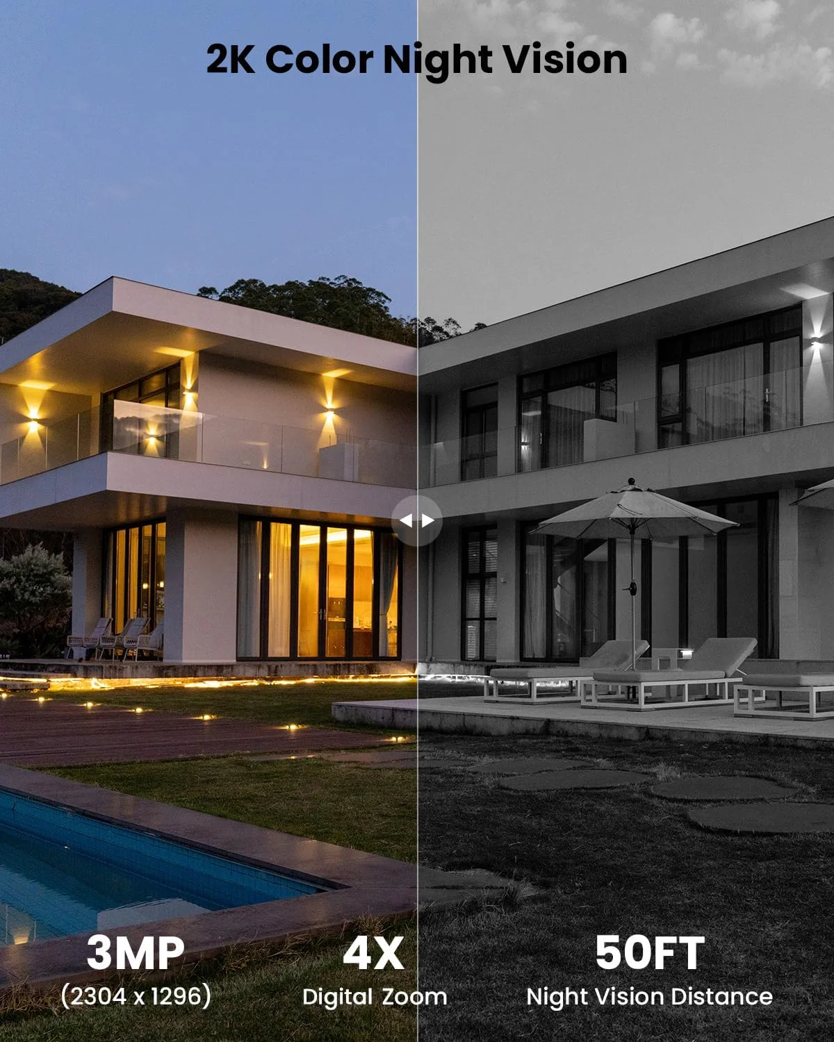 دوربین های امنیتی بی سیم فضای باز ieGeek، دوربین خورشیدی وای فای 2K برای سیستم امنیتی خانه، دوربین نظارتی با باتری و پنل خورشیدی، دید در شب رنگی دوربین های امنیتی بی سیم فضای باز ieGeek، دوربین خورشیدی وای فای 2K برای سیستم امنیتی خانه، دوربین نظارتی با باتری و پنل خورشیدی، دید در شب رنگی