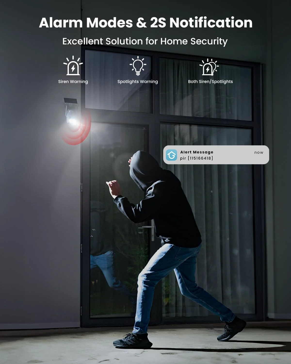 دوربین های امنیتی بی سیم فضای باز ieGeek، دوربین خورشیدی وای فای 2K برای سیستم امنیتی خانه، دوربین نظارتی با باتری و پنل خورشیدی، دید در شب رنگی دوربین های امنیتی بی سیم فضای باز ieGeek، دوربین خورشیدی وای فای 2K برای سیستم امنیتی خانه، دوربین نظارتی با باتری و پنل خورشیدی، دید در شب رنگی