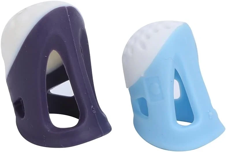 انگشتانه خیاطی Cryfokt، انگشتانه آستین ابزار خیاطی نرم و انعطاف پذیر DIY قابل استفاده مجدد برای انگشتان شست برای گلدوزی سوزن دوزی