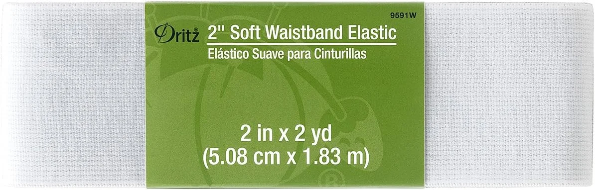 Dritz Notions 2" White Elastic Soft Waistband