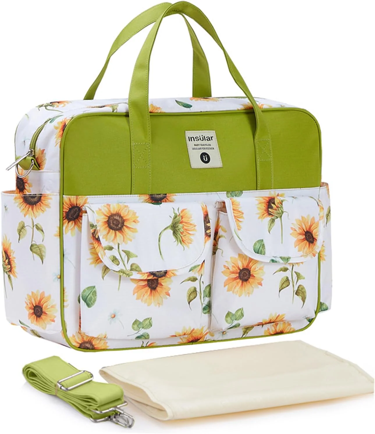 کیف ارگانایزر لوازم کودک، سبد شیک برای نگهداری وسایل ضروری نوزاد و ایستگاه تعویض پوشک، هدیه مناسب برای سیسمونی و لیست خرید نوزاد، سبد نگهداری پوشک و دستمال مرطوب کودک (سبز) کیف ارگانایزر لوازم کودک، سبد شیک برای نگهداری وسایل ضروری نوزاد و ایستگاه تعویض پوشک، هدیه مناسب برای سیسمونی و لیست خرید نوزاد، سبد نگهداری پوشک و دستمال مرطوب کودک (سبز)