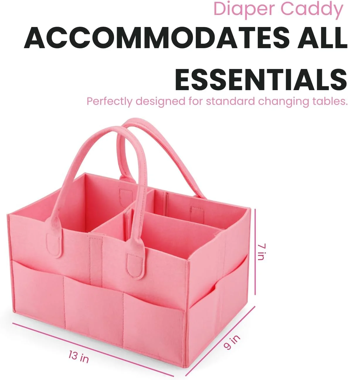 ارگانایزر پوشک بچه پاندا ایر، بسته 2 عددی، سبد نگهداری لوازم کودک قابل حمل برای دستمال مرطوب و وسایل نوزاد، ارگانایزر تاشو با طراحی تقسیم شده (قرمز/صورتی) ارگانایزر پوشک بچه پاندا ایر، بسته 2 عددی، سبد نگهداری لوازم کودک قابل حمل برای دستمال مرطوب و وسایل نوزاد، ارگانایزر تاشو با طراحی تقسیم شده (قرمز/صورتی)