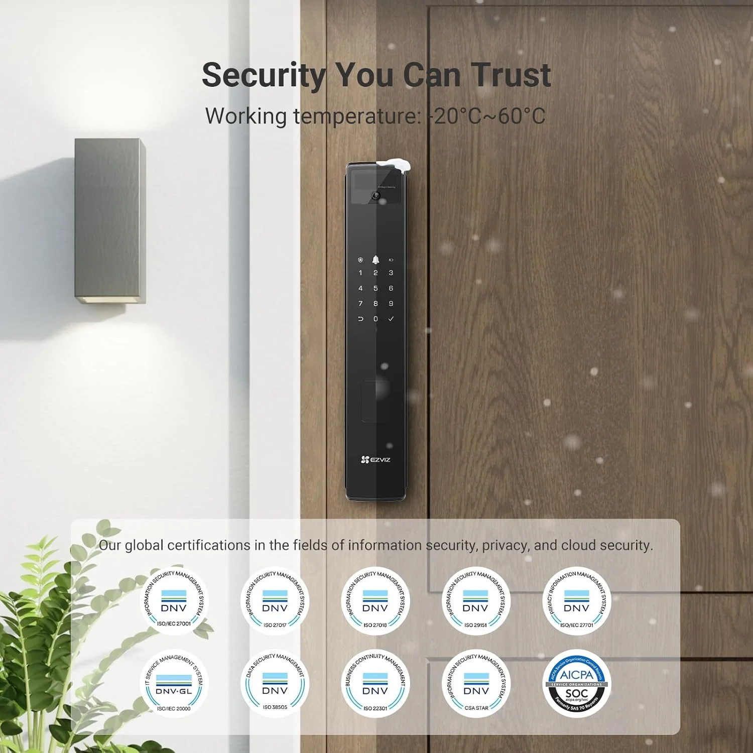 قفل هوشمند EZVIZ مدل Y3000FVP PLUS، قفل درب هوشمند 8 در 1، قفل درب تشخیص چهره سه بعدی و رگ دست، وای فای داخلی + 8 گیگابایت حافظه، دید در شب، اینترکام فعال و ایمنی کودک (مورتایس 6068) قفل هوشمند EZVIZ مدل Y3000FVP PLUS، قفل درب هوشمند 8 در 1، قفل درب تشخیص چهره سه بعدی و رگ دست، وای فای داخلی + 8 گیگابایت حافظه، دید در شب، اینترکام فعال و ایمنی کودک (مورتایس 6068)